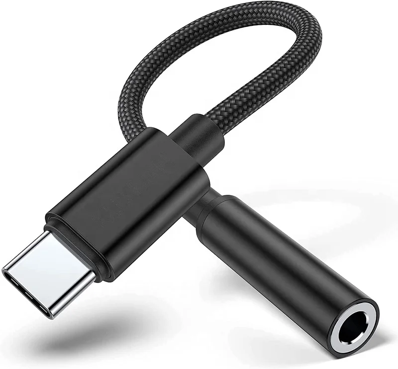 USB C To 3.5mm Female Jack Aux Adapter Type-C Audio Cable Phone Accessories Cabo Adaptador Tipo C Adapter Headphone