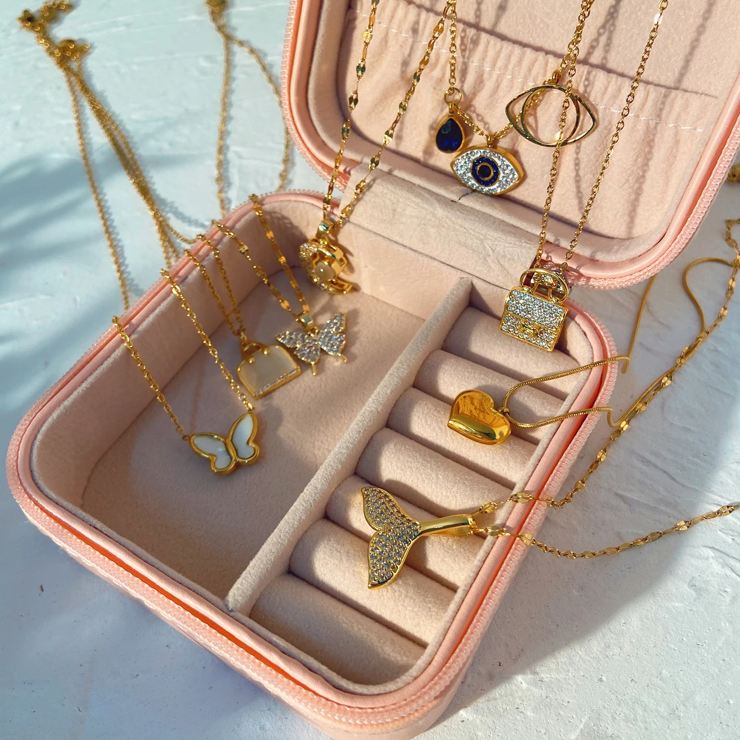 Цепочка Из Нержавеющей Стали с подвеской в виде сердца и