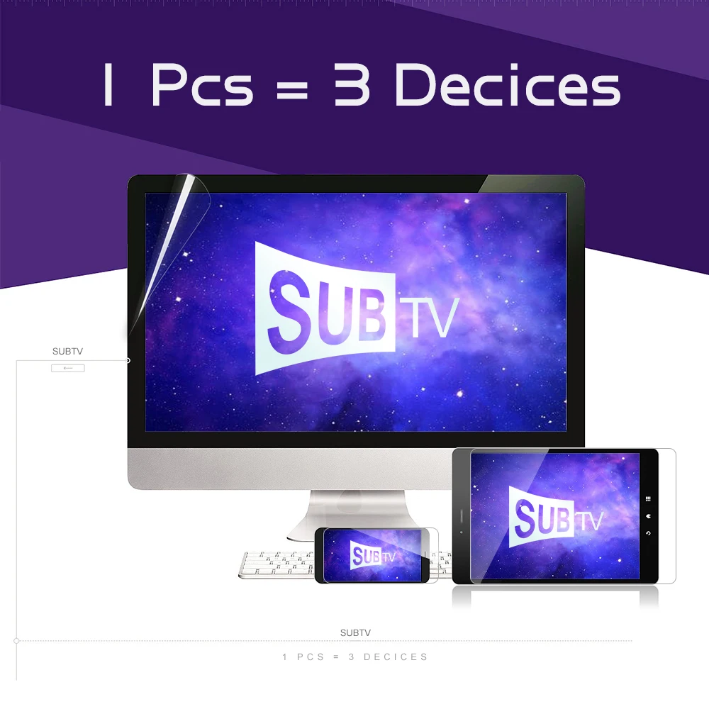 SUB One Code for 3 Devices M3U IPTV Box for 12 Months Stable List 4k Live IPTV Subscription Free Test Reseller Panel