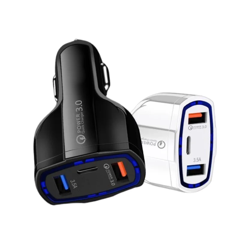 QC 3.0 car charger for iphone fast charging for samsung huawei for iphone usb charger car adapter wholesale