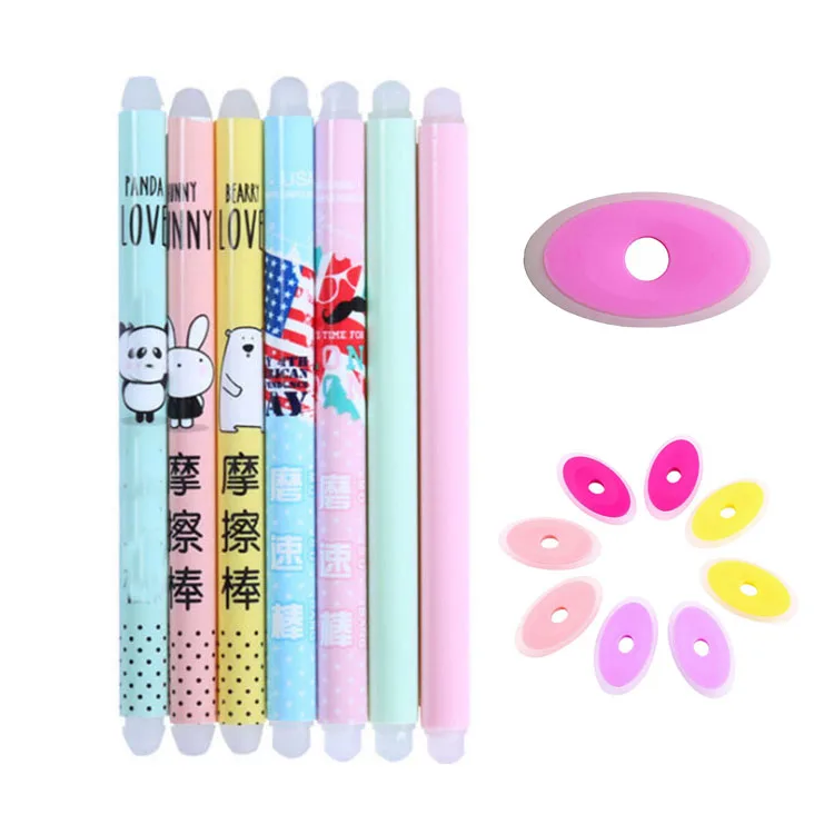 
Wholesale Excellent Quality Examination Office Creative Erasable Gel Ink Pen and Eraser Set 
