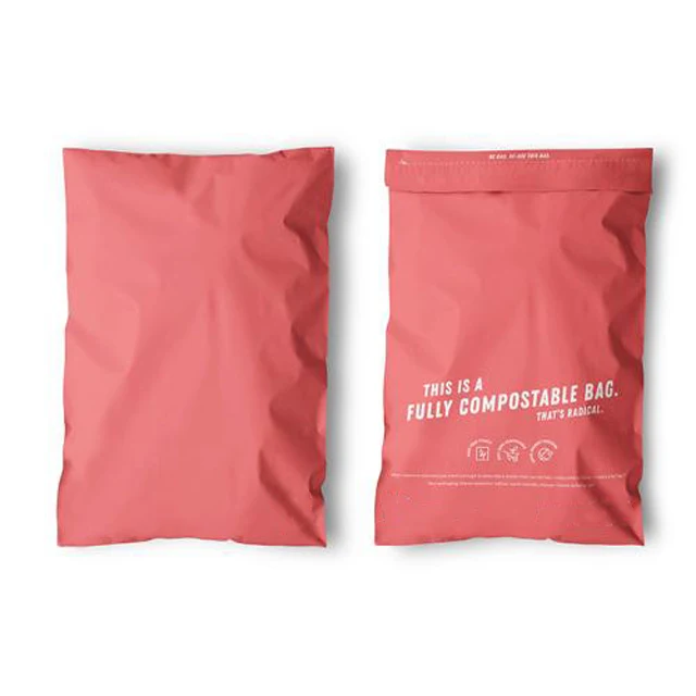 custom certified eco friendly 100% compostable biodegradable bags with logo
