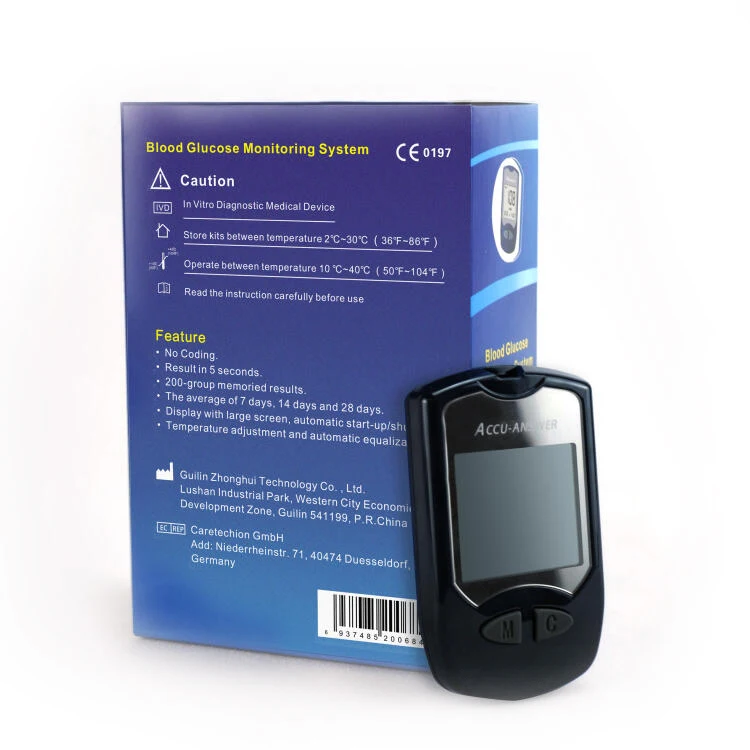 Cheapest Portable Blood Glucos Elderly Diabetes Cholesterol Uric Acid Glucose Meter By Blood Glucose Meter Manufacturer