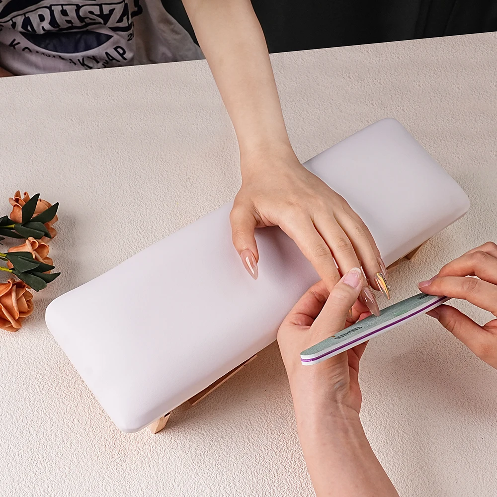 LOOTAAN New Design Adjustable Height Soft Pillow Leather Sponge Nails Supplies Salon UV Lamp Arm Rest Nail Art Hand Pillow