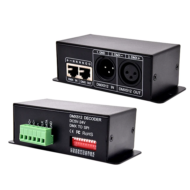 Ac100-240v Dmx Splitter Output 1 Channel 1 Way Dmx Splitter For Stage Light Dmx Signal Distributor DMX512 decoder