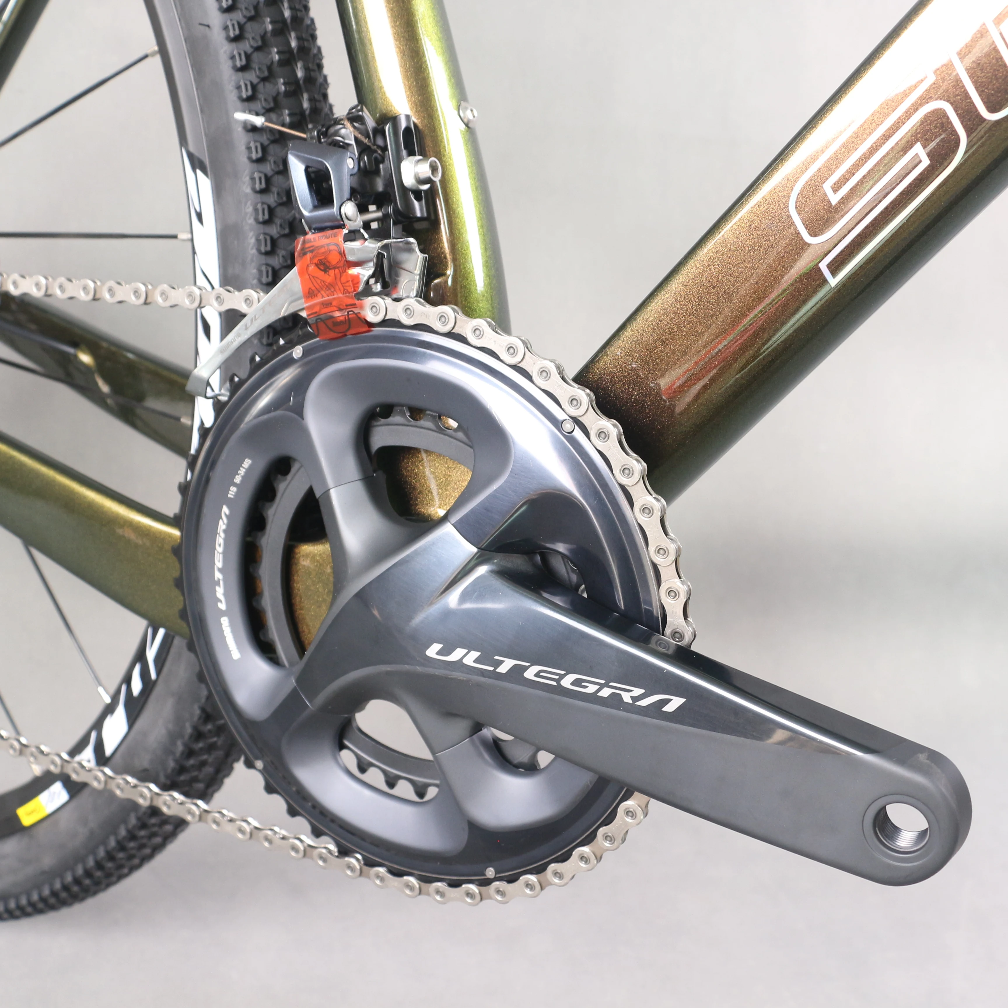 Full Inner Cable Disc Gravel Complete Bike GR047 Ultegra Hydraulic 22 Speed Groupset 29er Aluminum Wheelset