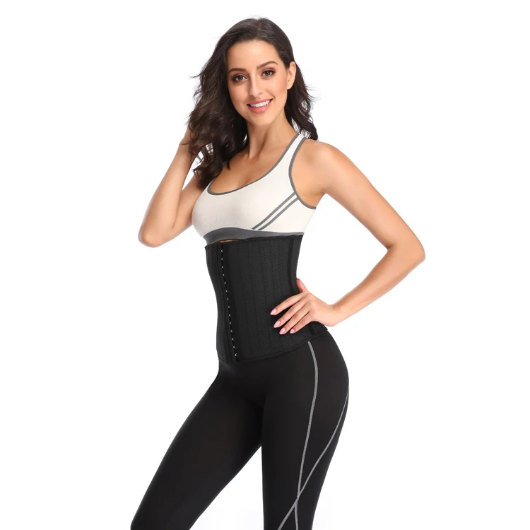 2022 new arrivals sport body shapers 25steel bones plus size latex waist trainer