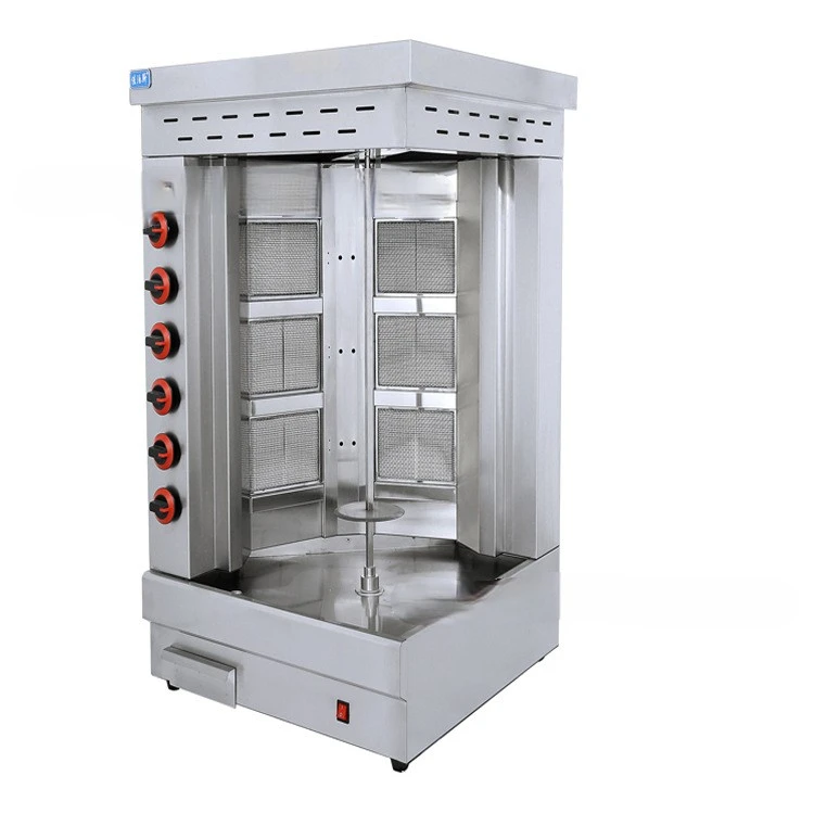 Stainless Steel Rotate Commercial Gas Middle Eastern Griddle BBQ Grill Turkish Barbecue Machine