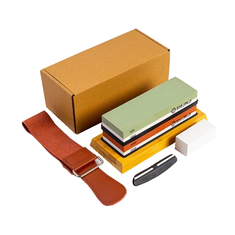 Factory Direct Sale 400/1000 3000/8000 Water Stones Siding Knife Sharpening Grinding Stone Set Sharpening Stones