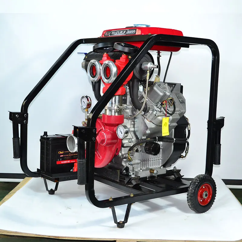 22HP 16KW 100 мм 4-дюймовый самовсасывающий OEM ODM v2 двухцилиндровый водяной дизельный насос