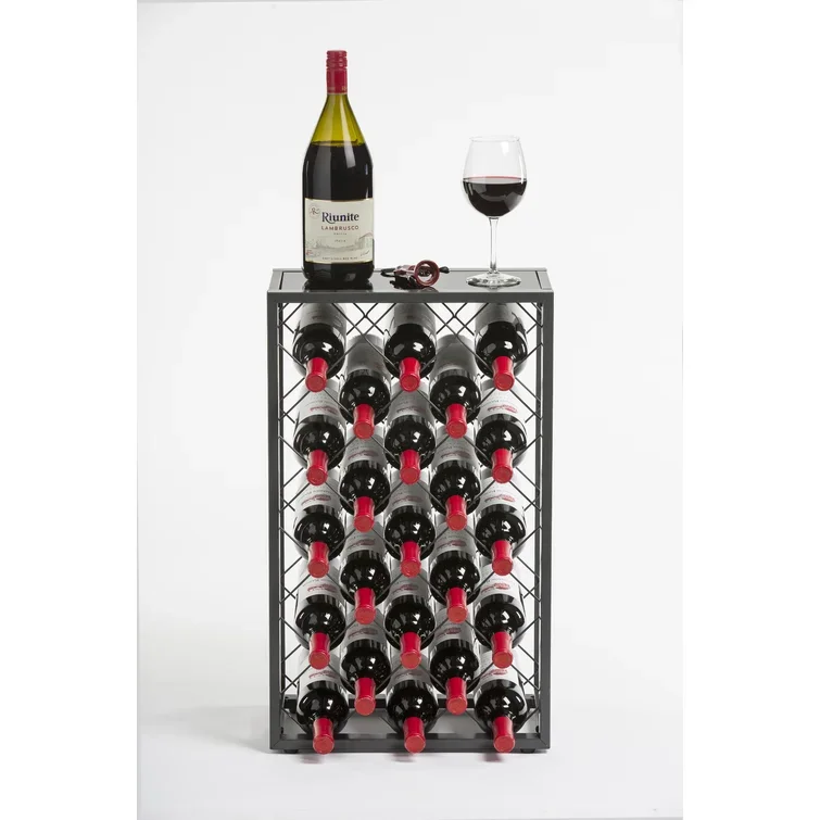 Wholesale Tabletop Metal Wine Display Rack Kitchen Racks and Holders Wine Holding Rack