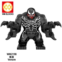 WM2195 WM2198 Super Heroes Legos Compatible 7.5CM Big Size Venom & Carnage Building Blocks Mini Figure Toys