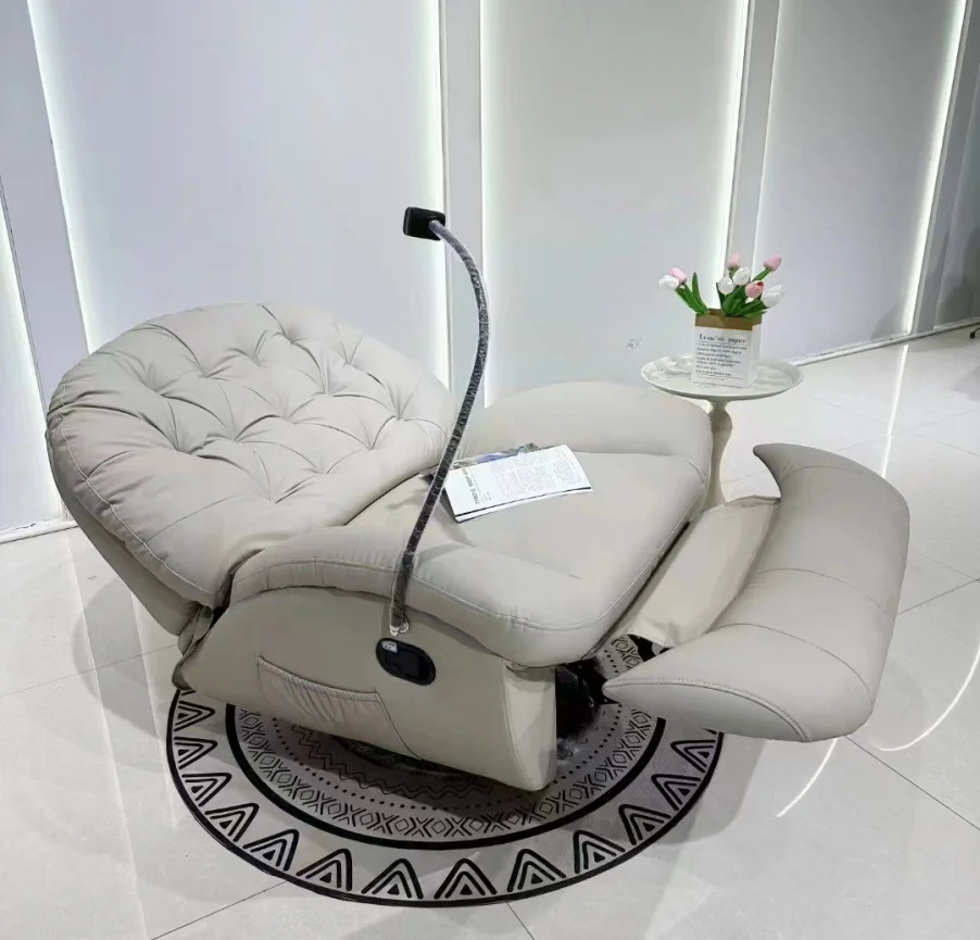 Modern Microfiber Fabric Multi-Functional Lazy Sofa Bed Smart Adjustable Sectional Recliner
