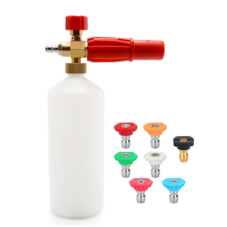 High pressure Car washer car wash products snow foam lance/ foam cannon OEM with 1 liter bottle