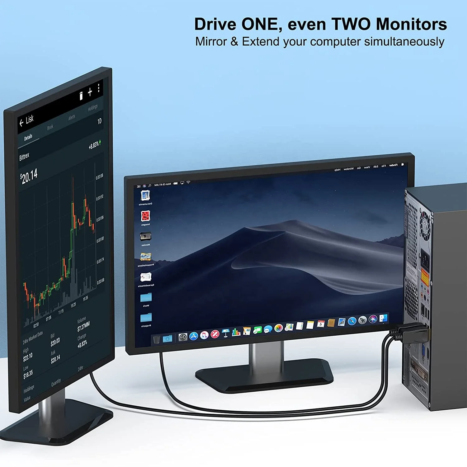 Factory Price Hot Sale 1.8m Display port To VGA Adapter Male to Female DP to VGA Converter for Projector TV Player support 1080P