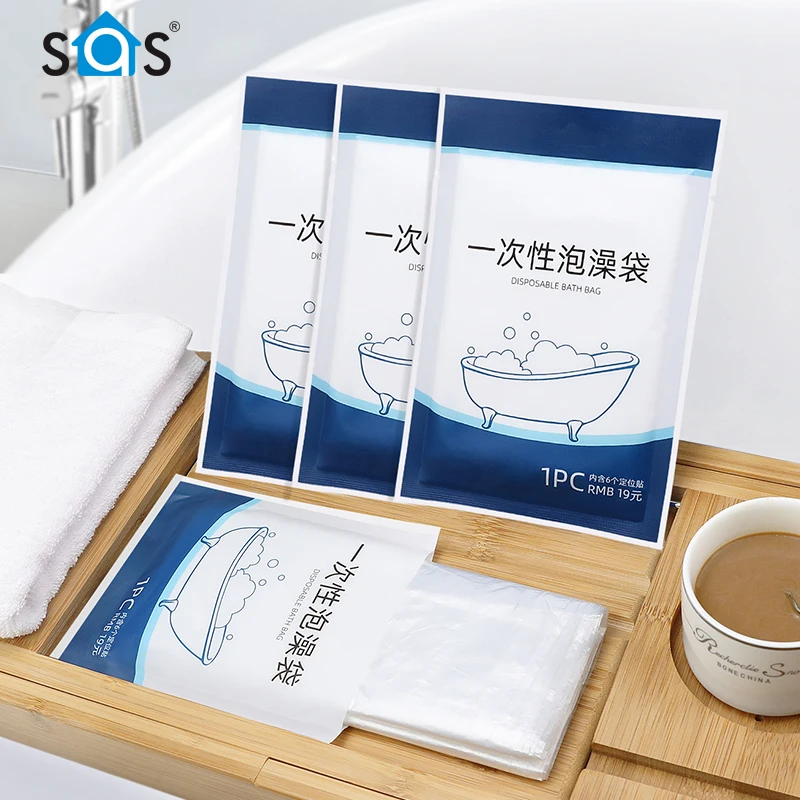 
Convenient and durable fashion outdoor travel disposable bathtub cover liner bathtub bag 