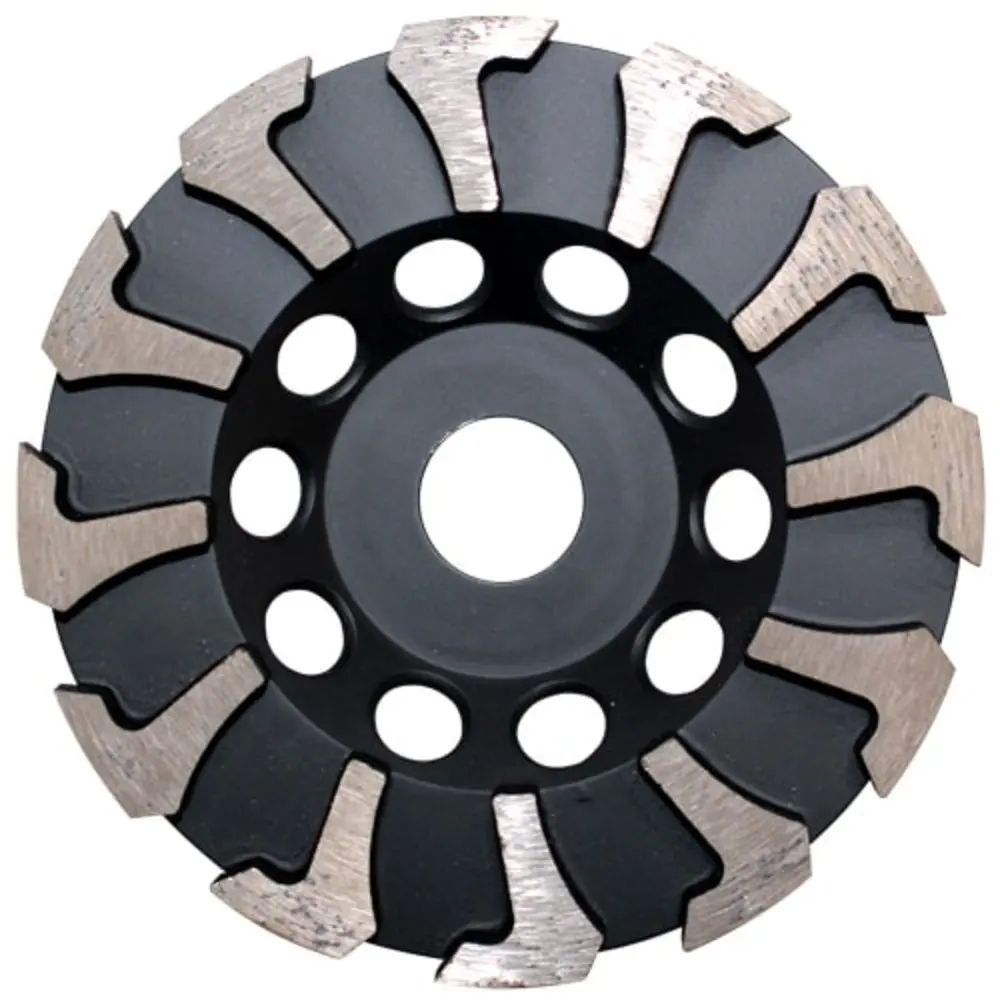 EN13236 4'-9' Double Row Diamond Grinding Cup Wheel for Concrete Applied With Angle Grinder and Floor Polishing Machine