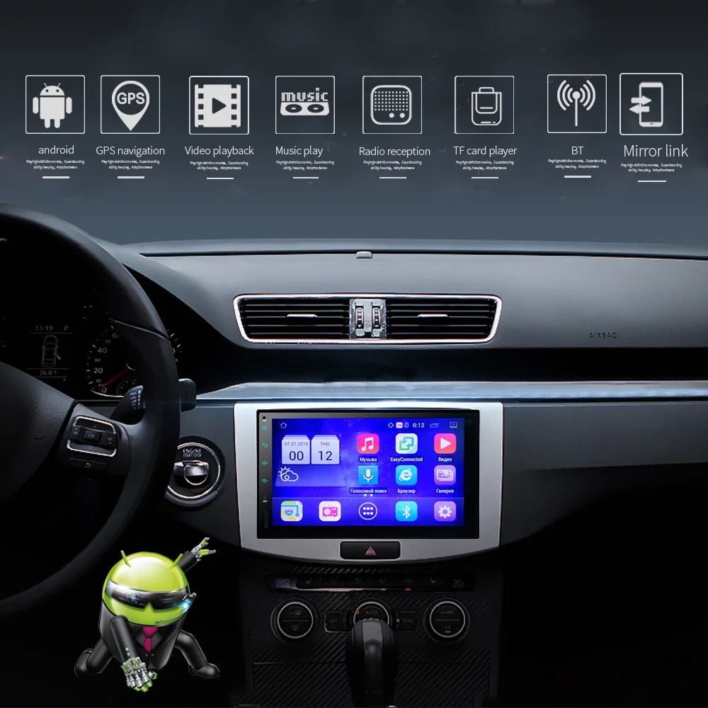 Factory Hot Sale HD 7-inch Touch Screen FM Radio GPS Navigation User Manual Car Mp5 Player