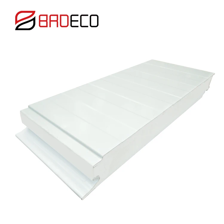 High Quality Insulation 75mm PU Sandwich Wall Board For Factory