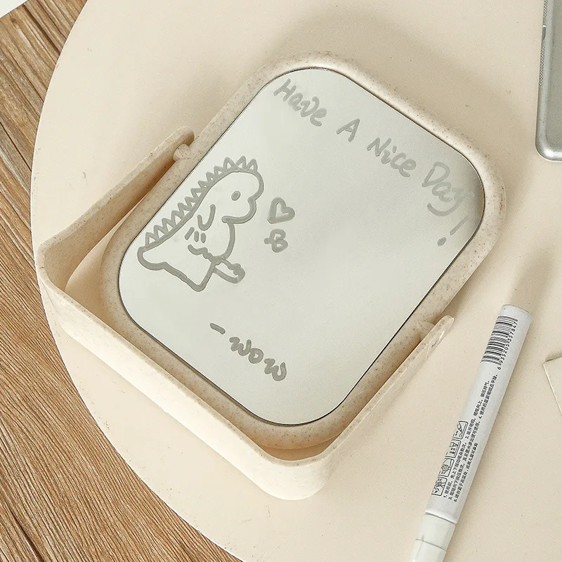 TableTop Double-sided Make-up Mirror Rotating Ins style Princess Mirror Dormitory Student Dressing Mirror