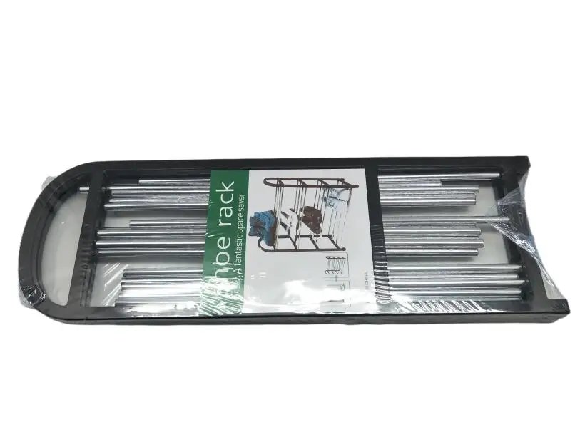 Easy Folding Assembling  Portable Stainless Steel 4-Tier Shoes Rack Metal Shoe Rack