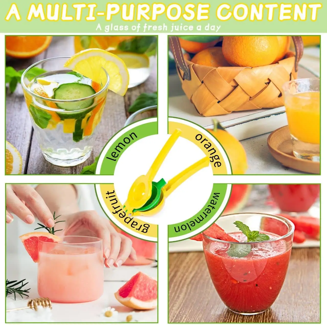 Wholesale  Kitchen Gadget Tool Orange Lemon Manual  Squeezer Citrus Juicer Lime Squeezer Citrus Press