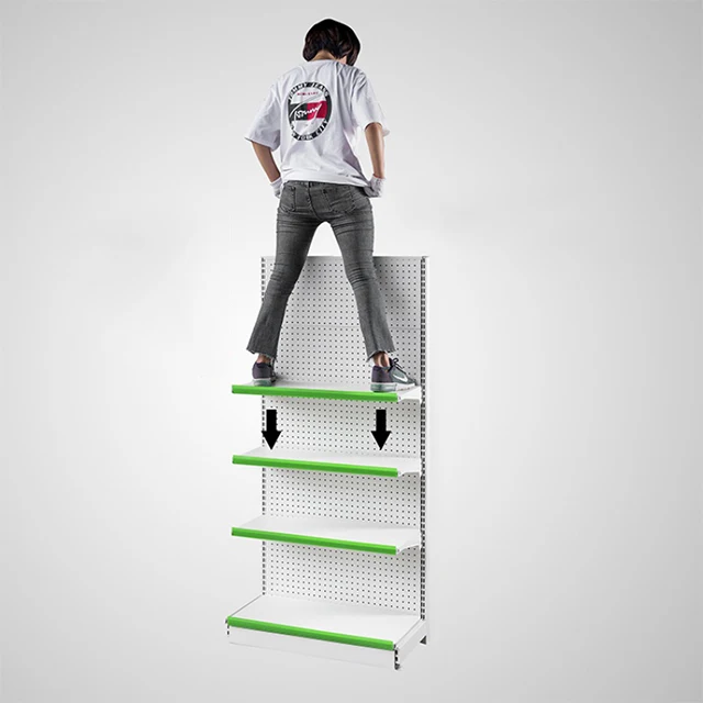 Customized Hot Selling Buy Supermarket Floor Display American Style Stainless Steel Shelf