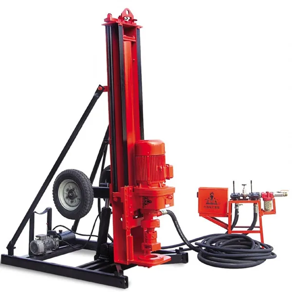 180 Meters Portable Hard Rock Borehole Well Dth Crawler Underground Water Drill Rig