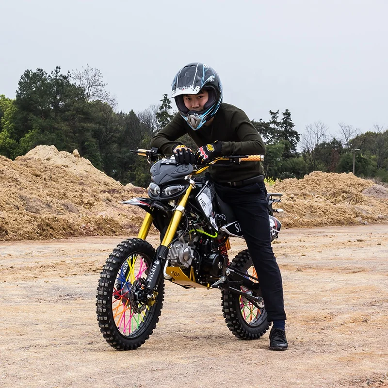  Бензиновый другие мотоциклы 125 cc генератор с воздушным охлаждением мощностью удар и электрическим запуском внедорожных мотоциклов взрослых 4 такта большими колесами