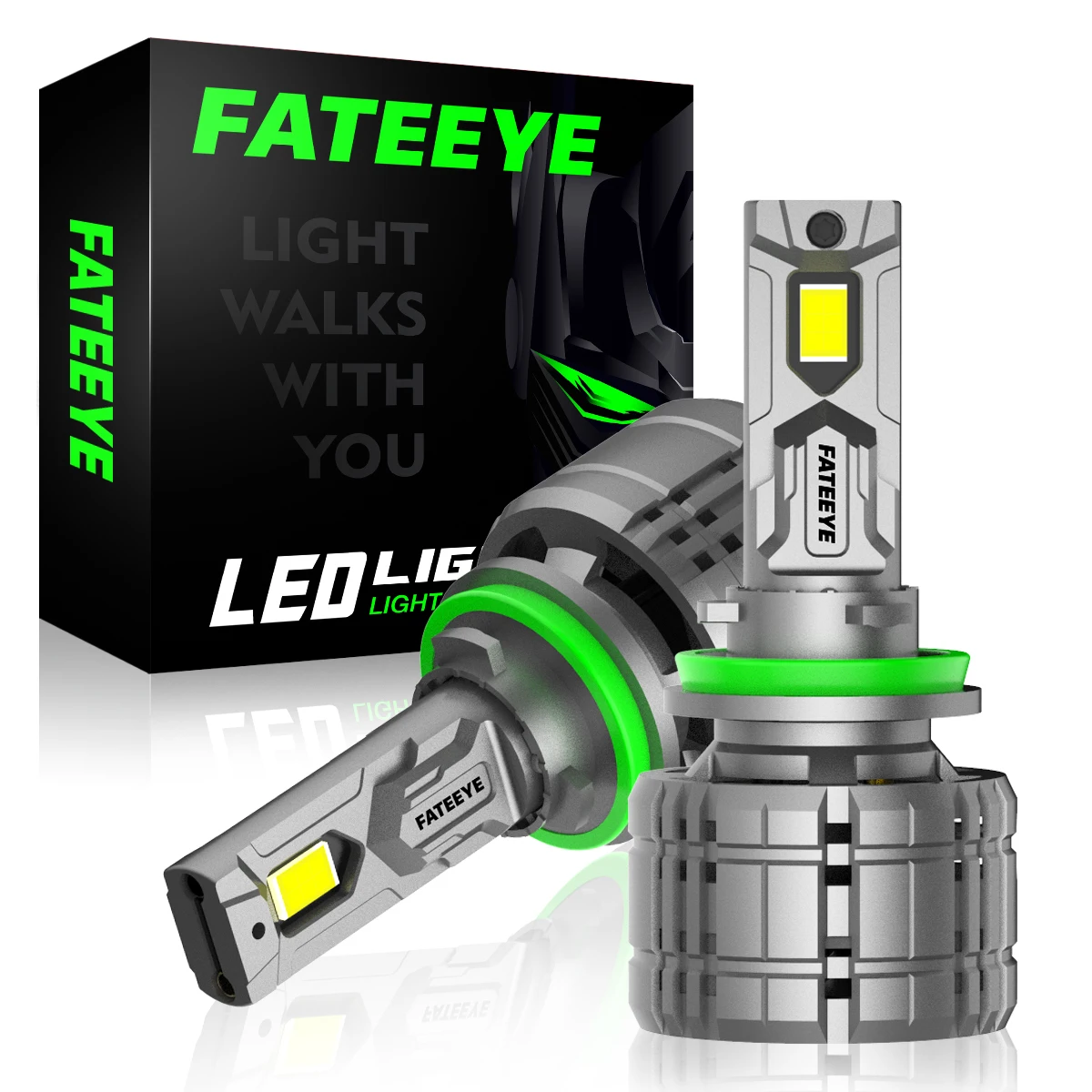 Fateeye Factory Price 200W Spider Led Headlight Auto Bulb 360 h7 h4 9004 9007 car led headlight