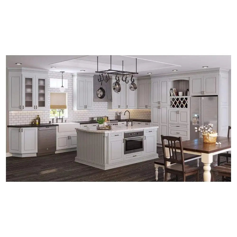 China Factory Supply Laminated Plywood Contemporary Cabinet Kitchen Furniture Set