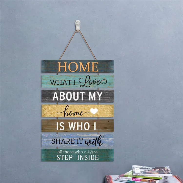 
poster picture frame mdf wood sign wall hanging wooden plaque for home decoration 