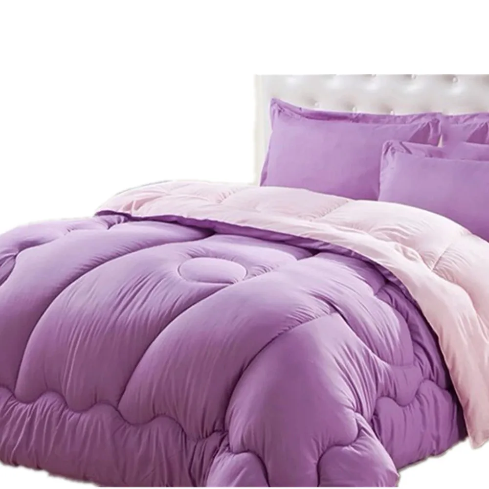 
luxury comforter Box Type Quilted comforter purple comforter 