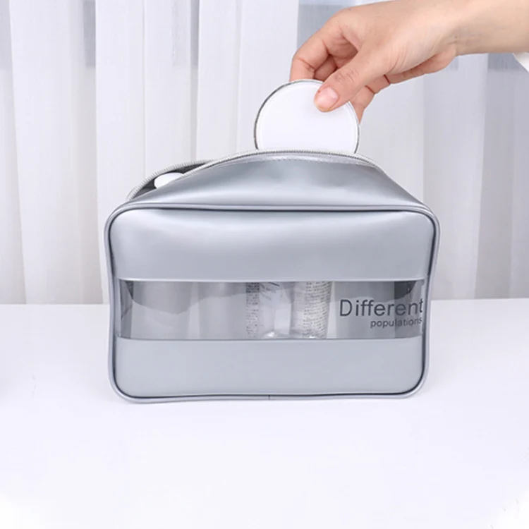 Wholesale Custom Logo Travel Organizer Makeup Bag Pvc Clear Pouch Bulk Transparent EVA White Cosmetic Bags & Cases