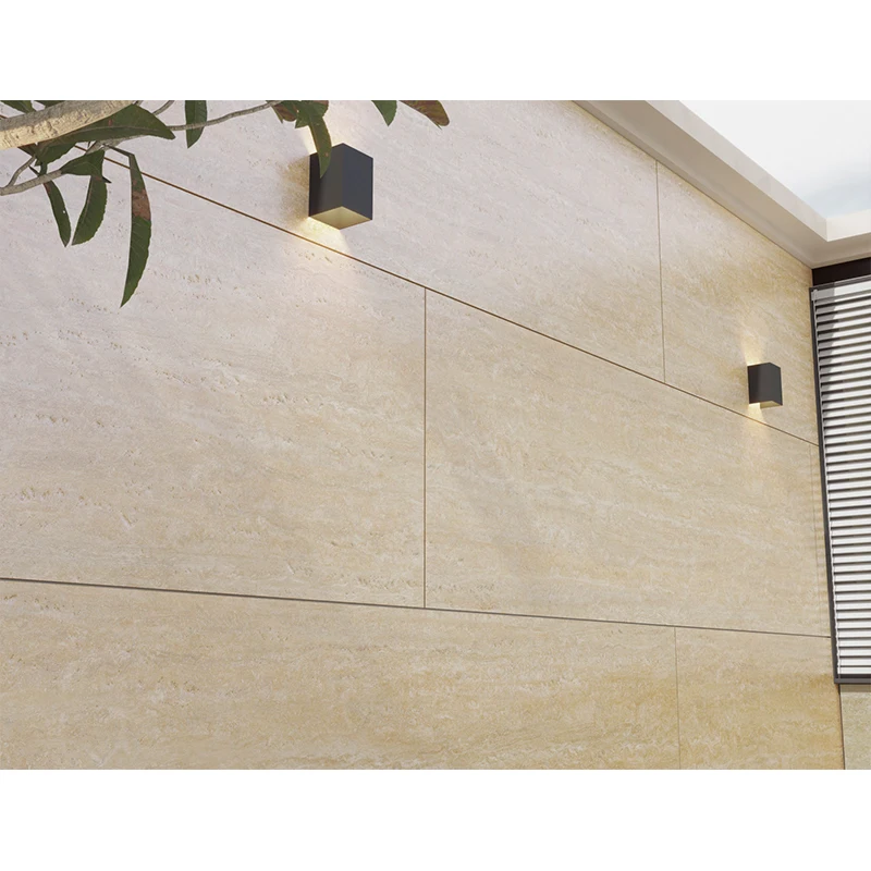 Modern Lightweight Ceramic Porcelain Limestone Outdoor Wall Tiles Fireproof High Building Exterior Decoration Firebrick Function