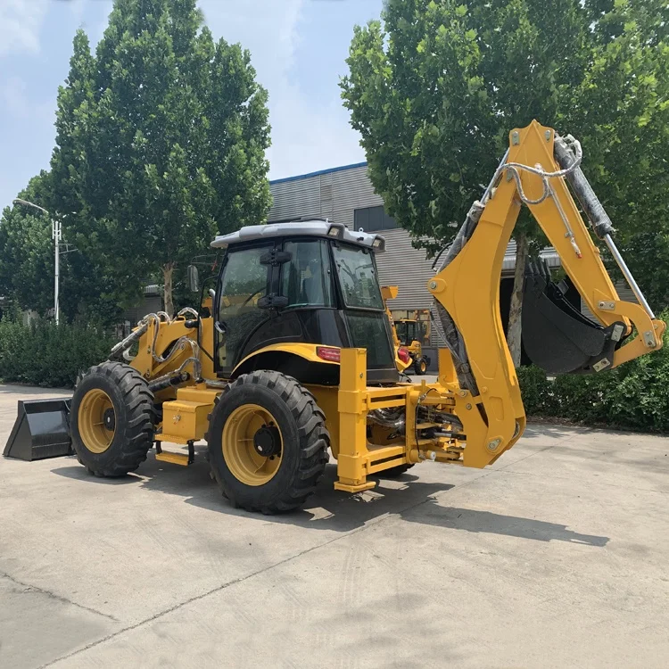 TOSH Hot Selling Loader Backhoe 4x4 EPA Diesel Retroexcavadora Mini Towable Backhoe Loader