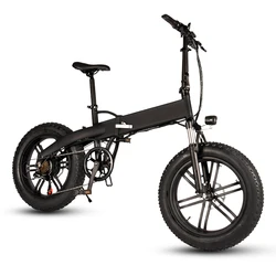 New ASKMY e206 Fat Tire Folding Bicycle  Electric Cycling For Man 350W  Brushless Motor EBike 3 Drive Mode Adult Electric Bike