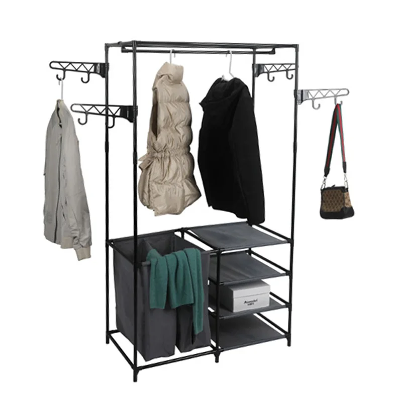 Clothes Closet Simple Clothes Closet Single steel tube reinforced thick fabric simple modern multi-layer wardrobe