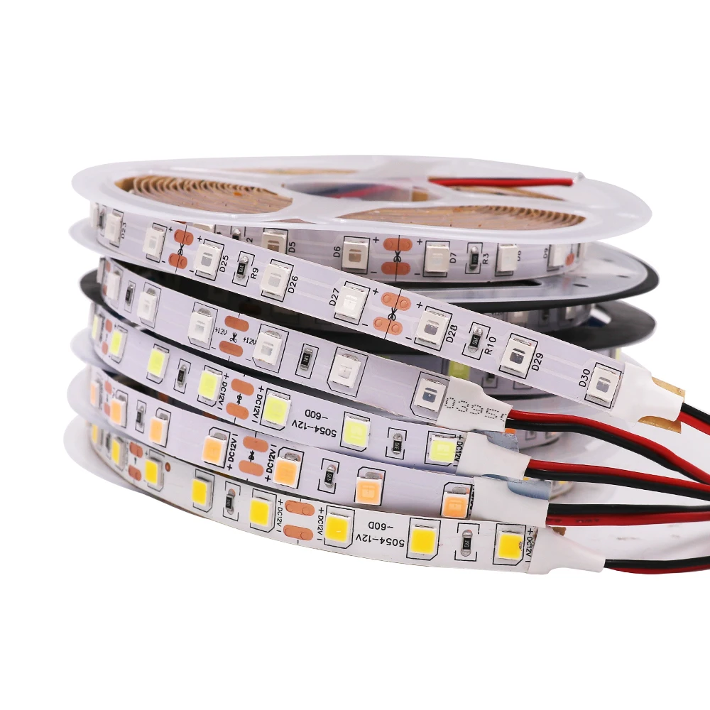 DC 12V SMD 5054 120leds/m LED Strip Light Red Pink Natural White Gold IP21 IP65 IP67 Waterproof Flexible LED Tape Lamp 5m/roll