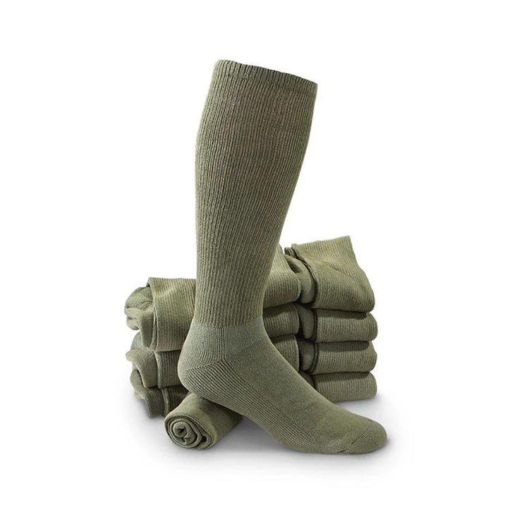 RL-A759 surplus vietnam mili green a worsted cotton nato socks manufacturing a mili sock