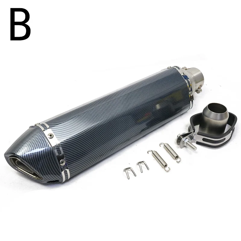 470mm High quality motorcycle muffler modified exhaust pipe for XMAX400 BWS125 F800R FZ6 GSX250R Exhaust Muffler System