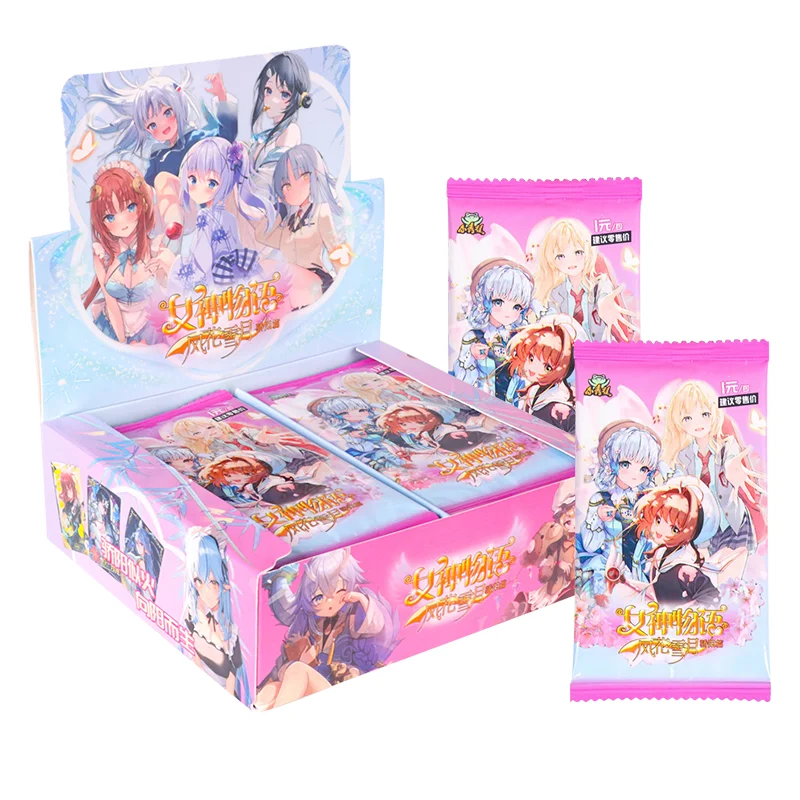 The Newest Arrival Wholesale Price Paper Game Cards Thickened TR 3D Goddess Story Anime Collection Cards Box TGR Card