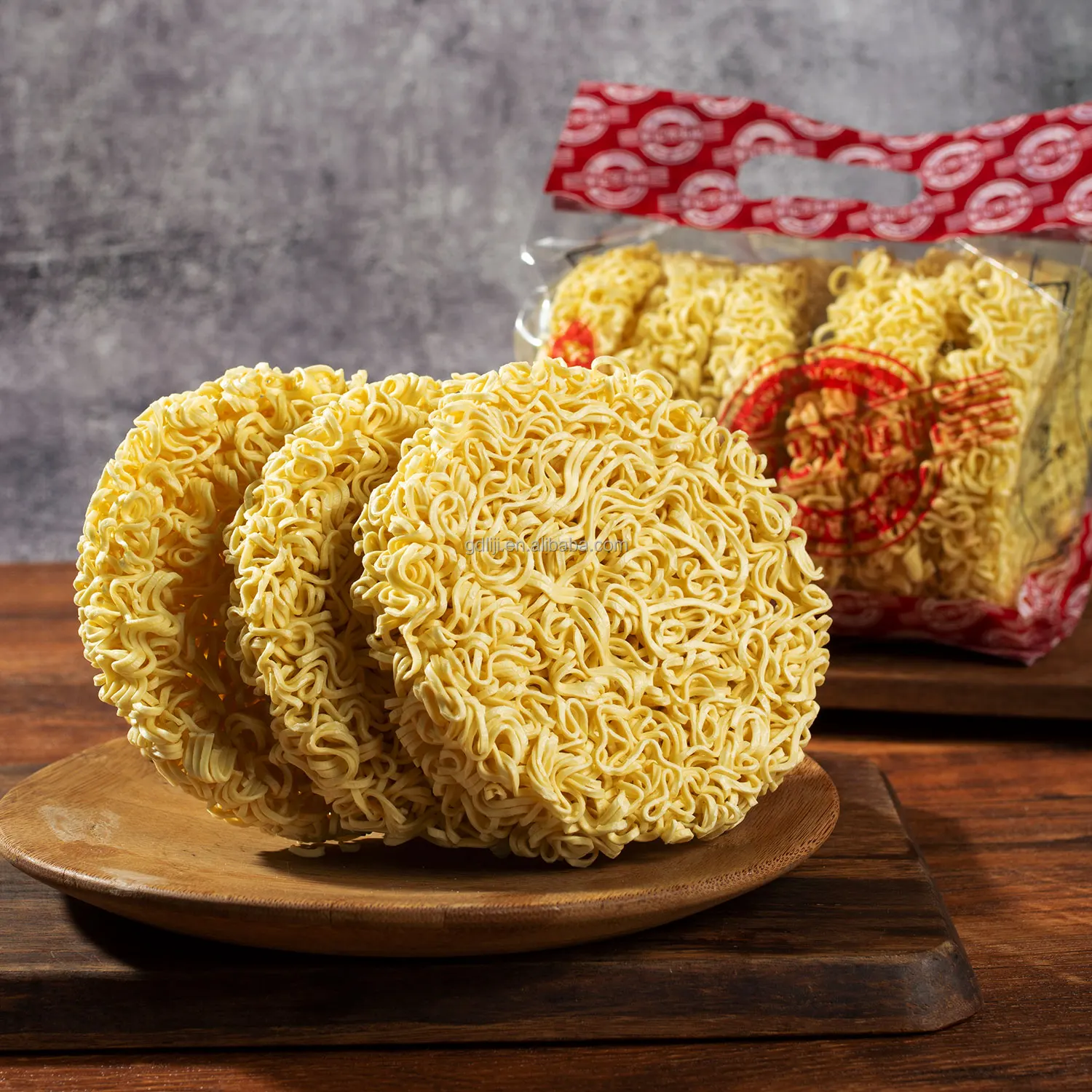 Liji Bag Package Wheat Noodles Nutritious Vegetarian Noodle Instant Noodles