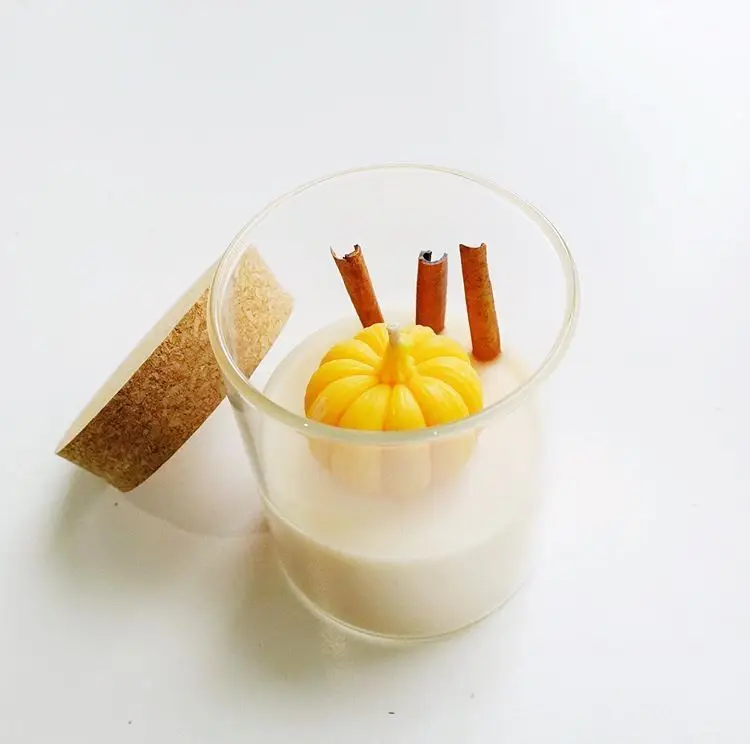 wholesale cylinder tube  borosilicate glass jars cork lid for candle jars