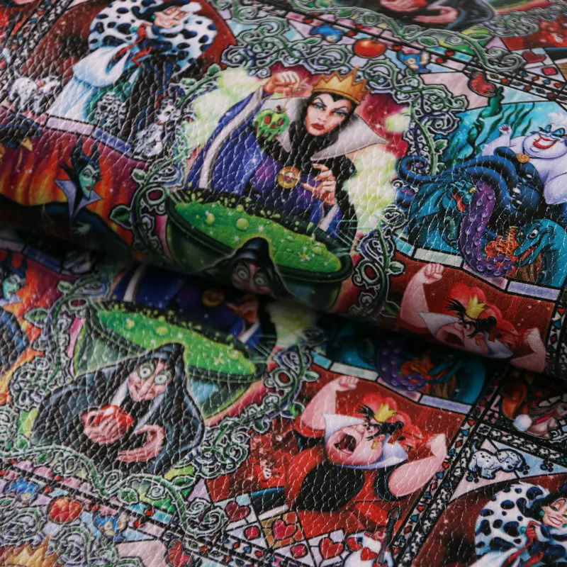 Custom Printed Faux Synthetic Leather Fabric Vinyl PVC Leather Fabric for Bags Shoes