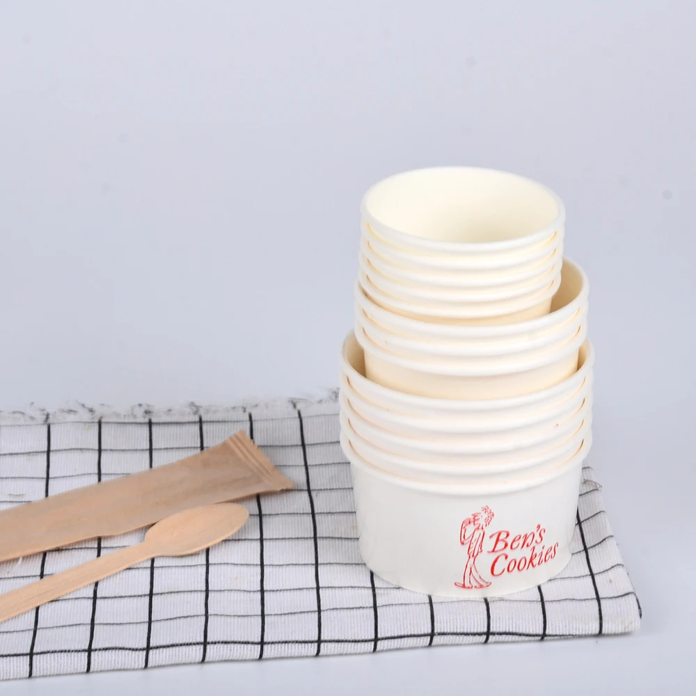 SenAng05 Multi Size In Stock Dispos Factory Custom Take Away Paper coffee Ice Cream Cone