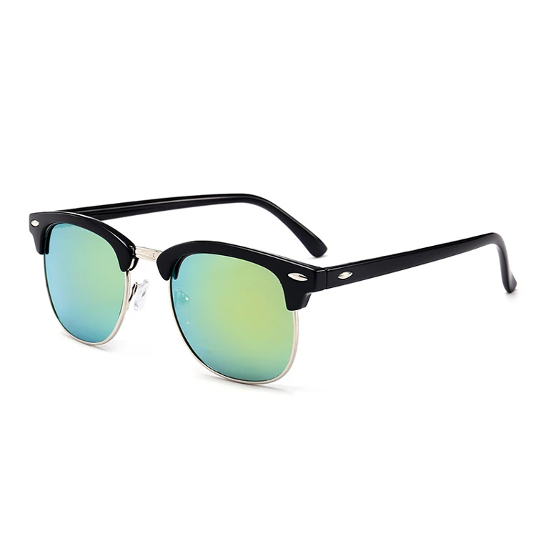 Fashion Classic Halfrim Rivet Sunglasses Men Women Brand Design Oculos de sol Sun Glasses Gafas