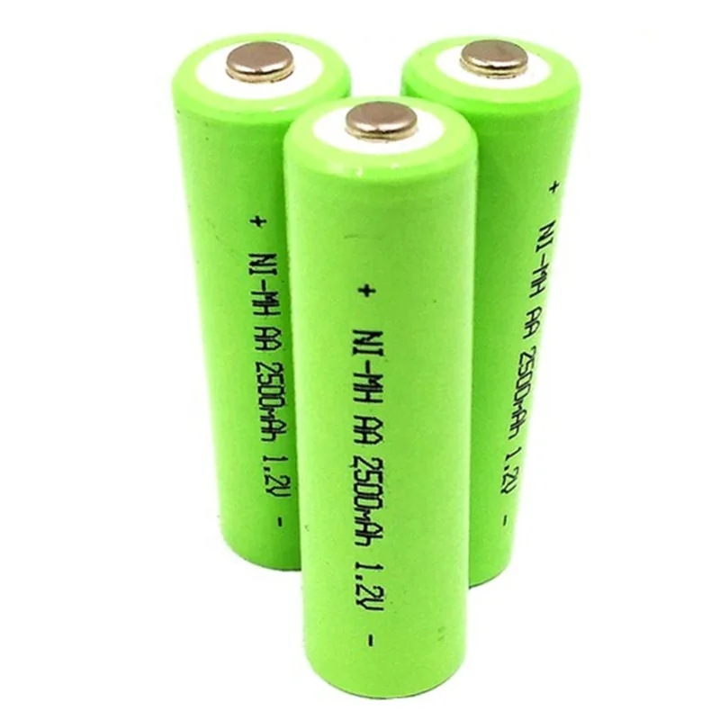 China supply Nickel Metal Hydride (Ni-MH) 1.2V 400mAh Solar Rechargeable AA Battery 2200mAh Capacity for Solar Lamps and Toys