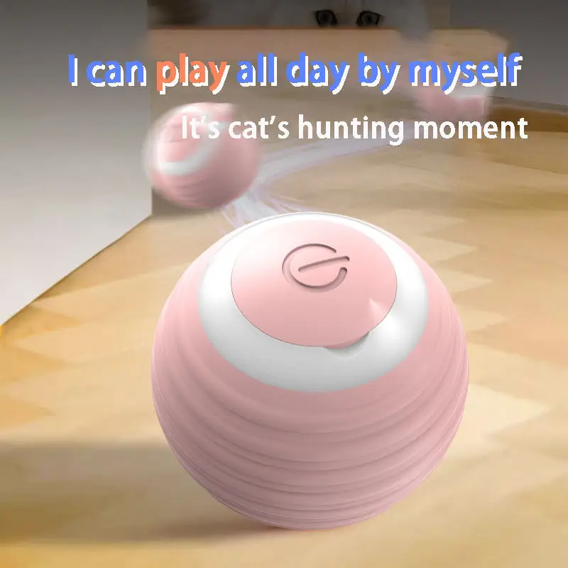 2024 High Quality Electric Automatic Bite-Resistant Rolling Smart Cat Toys Ball Gravity Intelligent interactive Ball Pet Toy