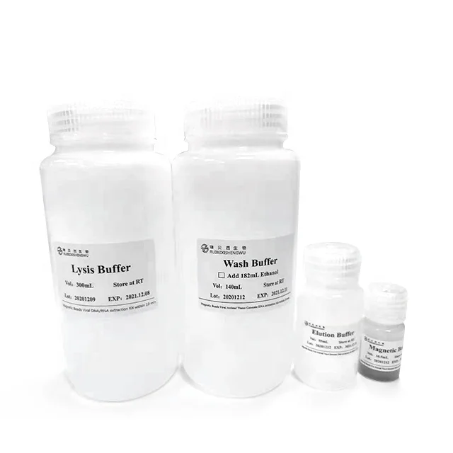 Magnetic Beads Method Viral DNA / RNA Nucleic Acid Extraction Reagent Kits for Real Time PCR Detection